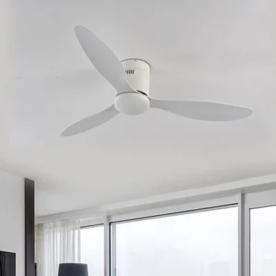 Quạt Trần 3 Cánh Cho Chung Cư Trần Thấp,Động Cơ DC 6 Tốc Độ,Thiết Kế Hiện Đại,Bảo Hành 5 Năm Mã QT-3C1
