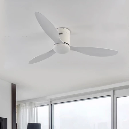 Quạt Trần 3 Cánh Cho Chung Cư Trần Thấp,Động Cơ DC 6 Tốc Độ,Thiết Kế Hiện Đại,Bảo Hành 5 Năm Mã QT-3C1