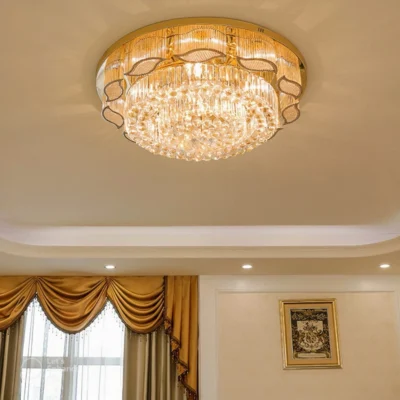 Đèn mâm ốp trần pha lê Led A5 D800 cánh 3 chế độ sáng - có điều khiển từ xa tiện dụng