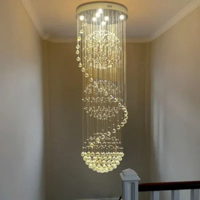 Đèn Thả Thông Tầng Hạt Pha Lê LED - Tiết Kiệm Điện, Ánh Sáng Lấp Lánh Cho Ngôi Nhà ,Biệt Thự Mã TT-06