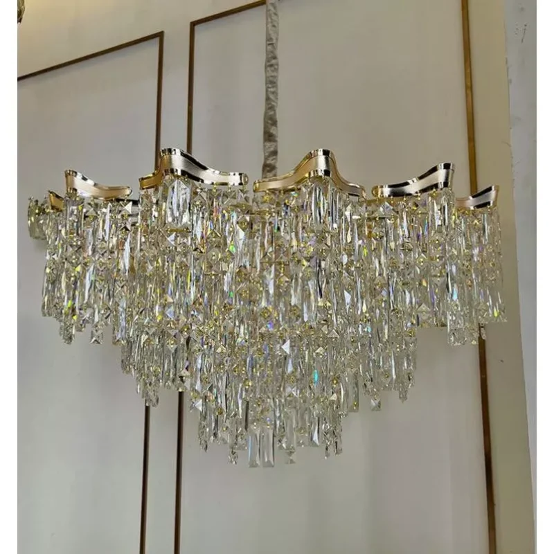 Đèn thả chùm  pha lê hiện đại tiết kiệm năng lượng - kèm bóng Led 3 màu chuyên dụng