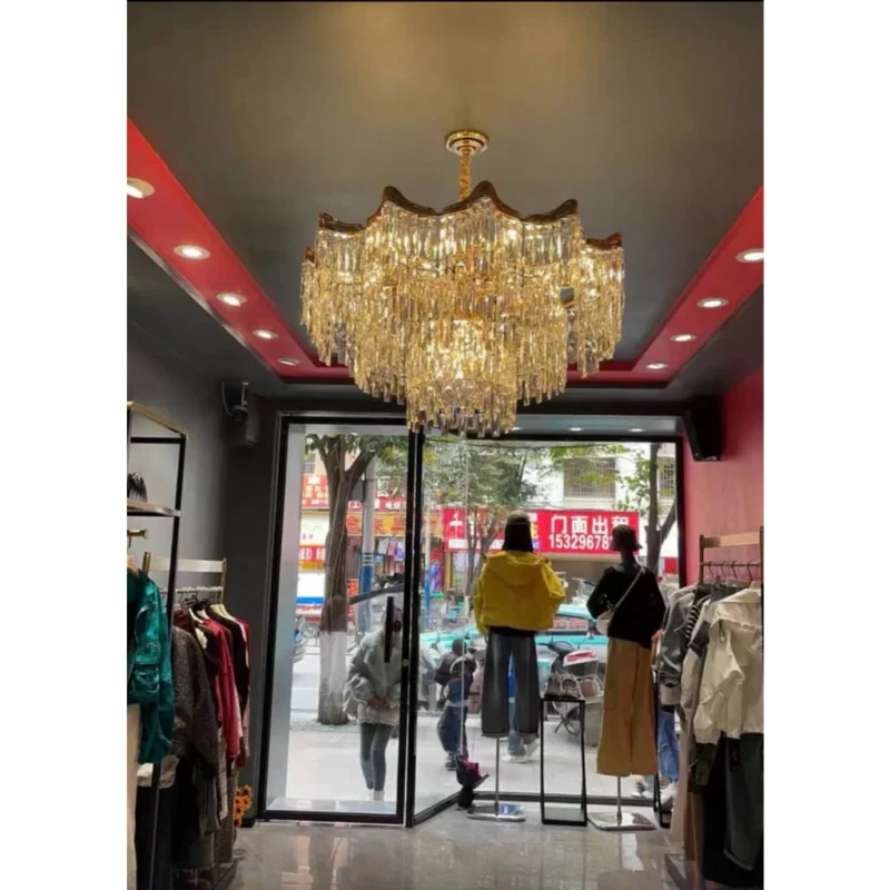 Đèn thả chùm  pha lê hiện đại tiết kiệm năng lượng - kèm bóng Led 3 màu chuyên dụng