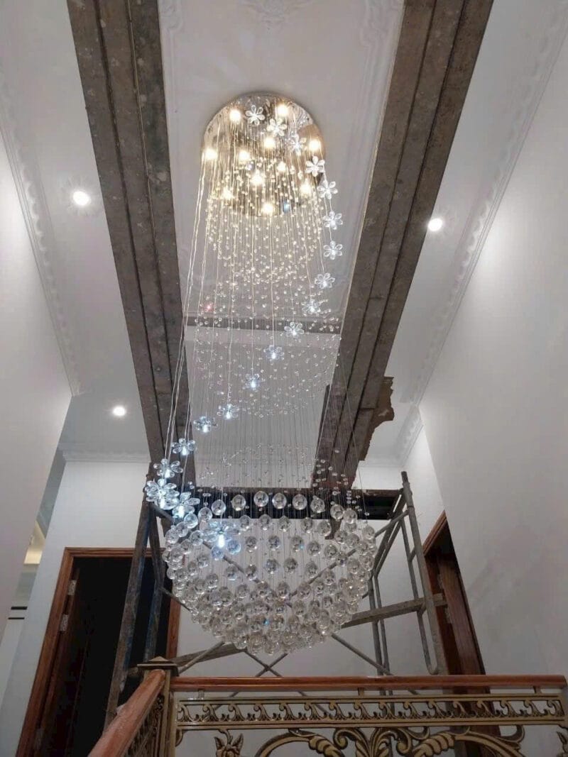 Đèn Thả Thông Tầng Hạt Pha Lê LED - Tiết Kiệm Điện, Ánh Sáng Lấp Lánh Cho Ngôi Nhà ,Biệt Thự Mã TT-06